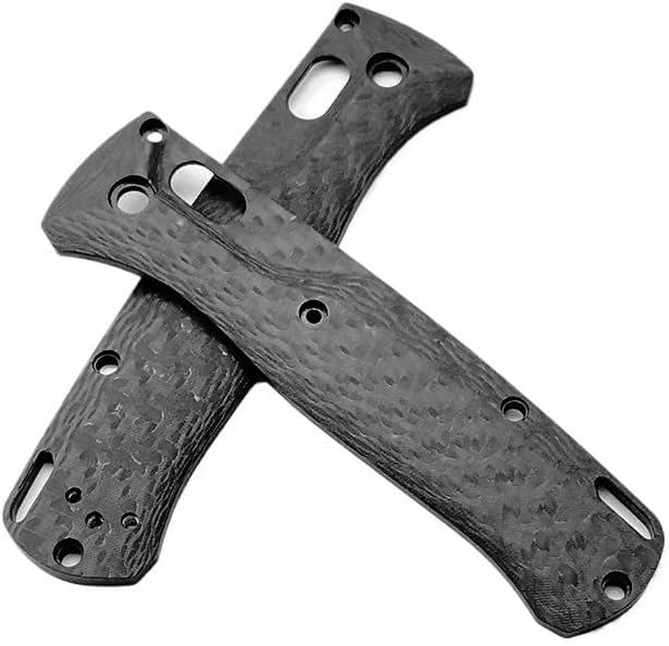 1 Pair Scales Fits for Bugout 535 CNC Carbon Fiber Handle Patch Replacement