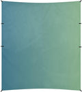Dark Green Gradient Beach Cabana Tent UPF50+ Protection Easy Setup Sun Shelter with Sturdy Poles Sandbags and Shovel for Backyard and Camping