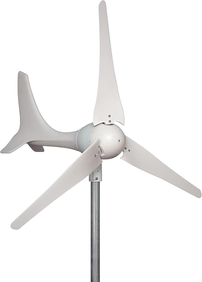 Automaxx Windmill 600W (12V/24V) (50A/25A) Wind Turbine Generator kit Wind Power MPPT Charge Controller Included (Amp Volt &amp Watt Display) + Automatic and Manual Braking System. DIY Installation