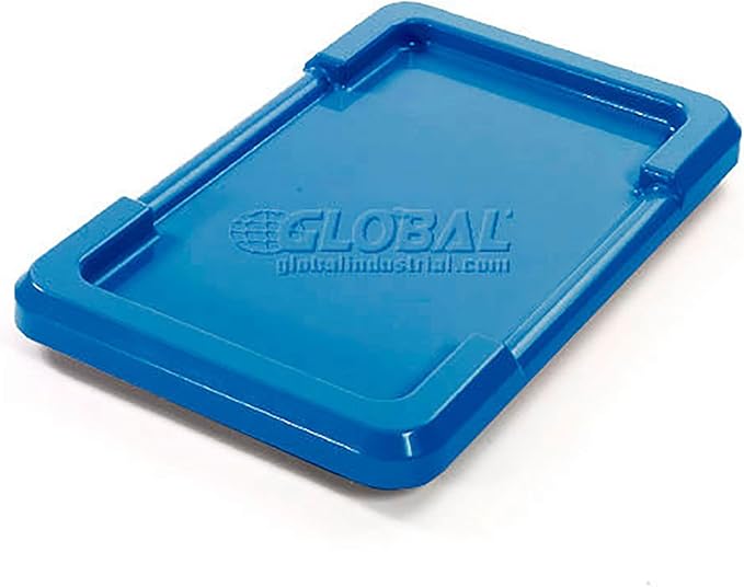 QUANTUM STORAGE SYSTEMS Lid For Cross Stack And Nest Tote TUB2516-8 Blue Lot of 6