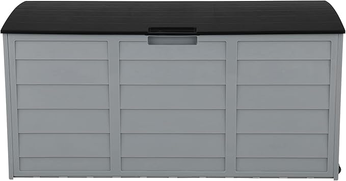 The 75 Gallon Plastic Storage Box is Suitable for Outdoor Storage in Courtyards Gardens and Yards that are Weather Resistant