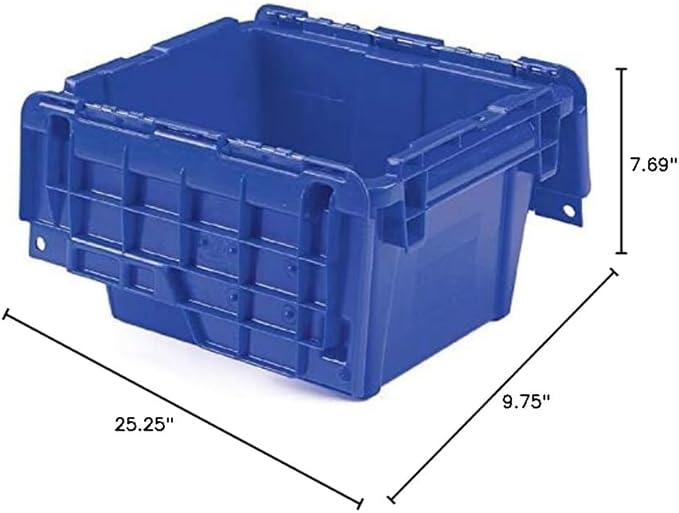 Orbis Flipak Distribution Container 11-3/4 x 9-3/4 x 7-11/16 Blue