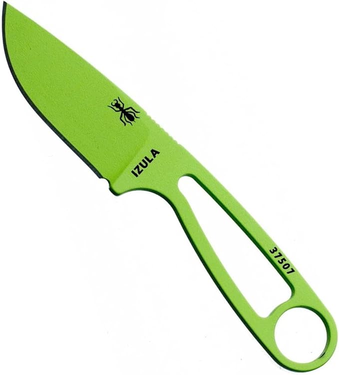ESEE Izula Fixed Blade Knife w/Molded Polymer Sheath and Clip Plate