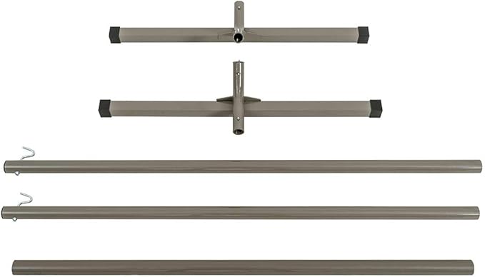 Lazy Daze Hammocks Outdoor 12 Feet Hammock Stand Heavy Duty Coated Steel Tube Frame for Indoor Porch Patio Garden Backyard Hammocks 450 Pounds Weight Capacity Tan