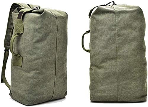 Multifunctional Military Tactical Style Canvas Backpack Outdoor Sports Gym Bag Men Hiking Camping Backpack