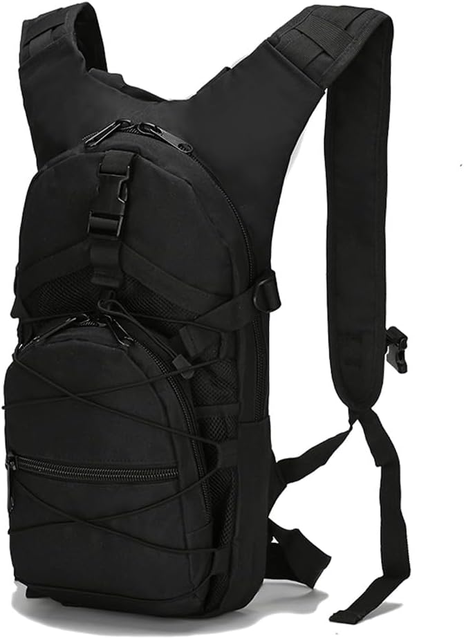 Tactical Backpack Small Military Daypack Assault Pack Rucksack Bag for Travel Hiking Running Outdoor Sports (Black)