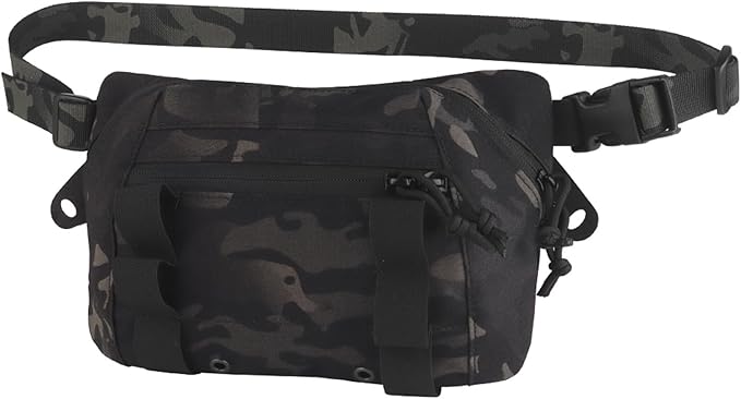 Large Multi-Purpose Drop Pouch Universal Tactical Fanny Pack Vest Hook and Loop EDC Admin Wait Bag
