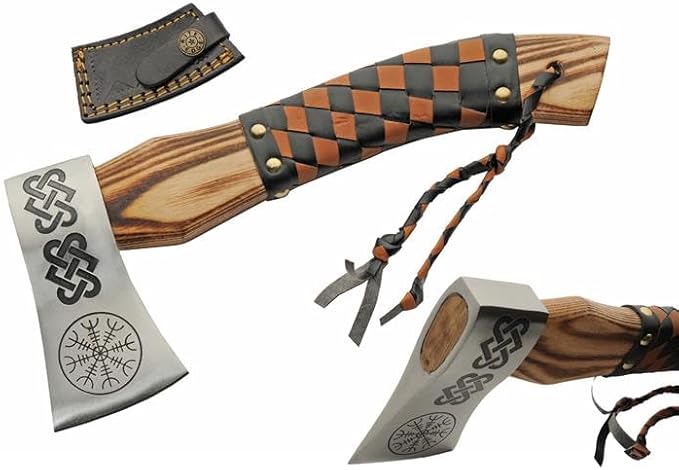 SZCO 12.5 Viking Throwing Axe with Leather Sheath