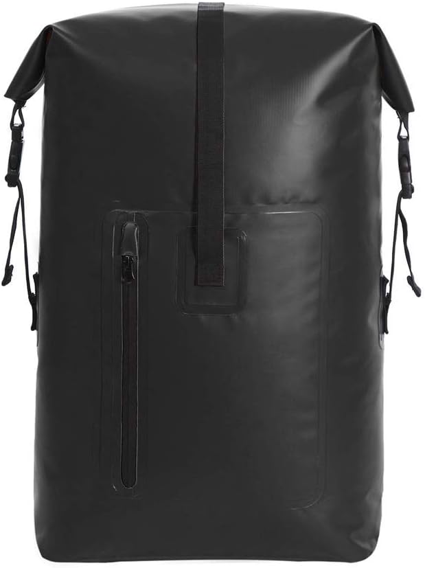 qiuqiu Waterproof Dry Bags Backpack 40L Heavy Duty Roll-Top Closure Travel Backpack for Boating Beach Kayaking Skiing Fishing Camping Swimming