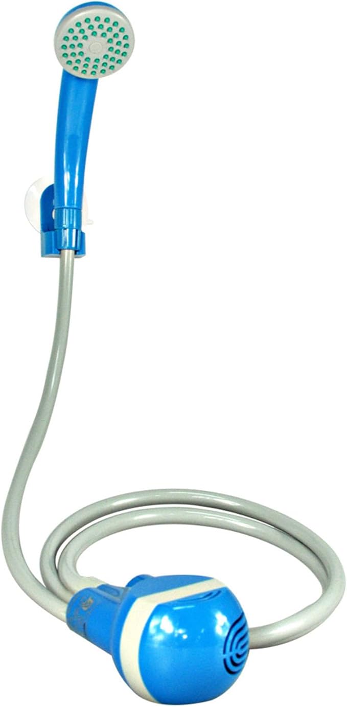 Z/bluePortable Outdoor ShowerHandheld Shower HeadSmall and LightEasy to CarrySimple to UseSuitable for Outdoor Camping ShowerPet WashingCleaning Basket
