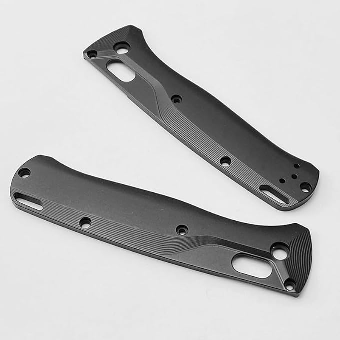 1Pair Scales Handle Fits for Benchmade Bugout 535 CNC Aluminum Alloy Rust Resistant Handle Patch Replacement