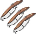 Professional Waiter Corkscrew Wine Key for Bartenders Set of 3With Long Rosewood Handle Stainless Steel Handle Wine Opener for Bar Restaurant Waiters Sommelier Bartend (Long Rose Wood 3 Packs)