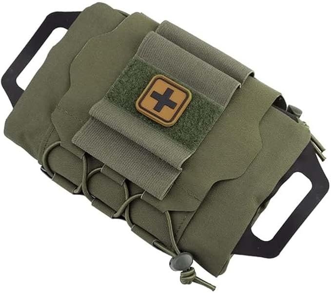 Molle Medical IFAK Pouch First Aid Kit Pack Two-Piece System Medical Roll and Carrier Supply Holder