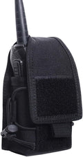 Versatile Pouch Case Holder for GPS Phone Universal Radio Pouch Adjustable Molle Magazine Bag with Elastic Cord Small Nylon Belt Pack for Walkie Talkies Radio