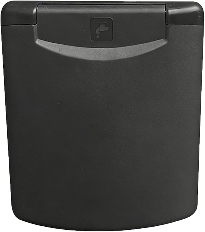 Campers Yacht Shower Box with Cover and 180 Degree Opening Flipping Lid Water Inlet Adapter with Pipe Tanks Cap