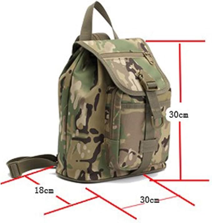 Mini Daypack Military Tactical Backpack Rucksack Tactical Assault Pack Bag for Hunting Camping Trekking (Military Green)