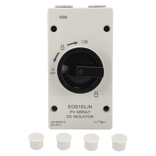 1000V 32A IP66 PV DC Isolator Switch Solar Disconnect Switch for Solar Power System RV Photovoltaic Switch
