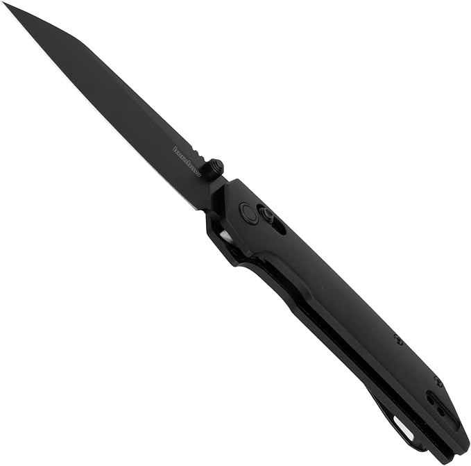 Kershaw Iridium Reverse Tanto Folding Pocket Knife Sleek 3.4 inch D2 Steel Blade DuraLock Locking Mechanism Aluminum Handle Designed in the USA