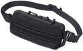 Outdoor Tactical Bag Assault Combat Waistpack Camouflage Tactical Molle Waist Pack - Black