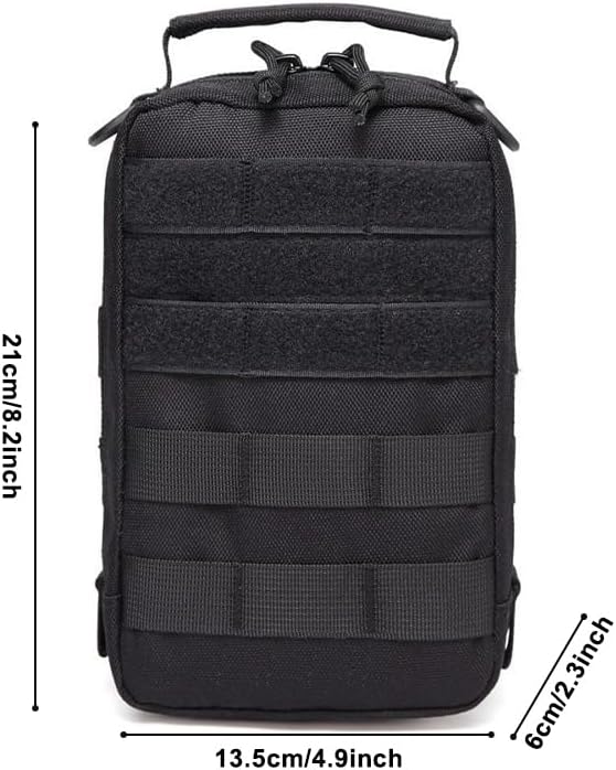 Molle Pouch Compact Tactical Utility Pouch Backpack Accessories Bag Belt Holster for Walking Hiking Hunting Camping