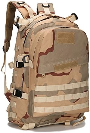 Men and Women Outdoor Camouflage Backpack Capacity Hiking and Camping Bag Multi-functional Storage Organizer 40L 3D Backpacks (A3 one size)