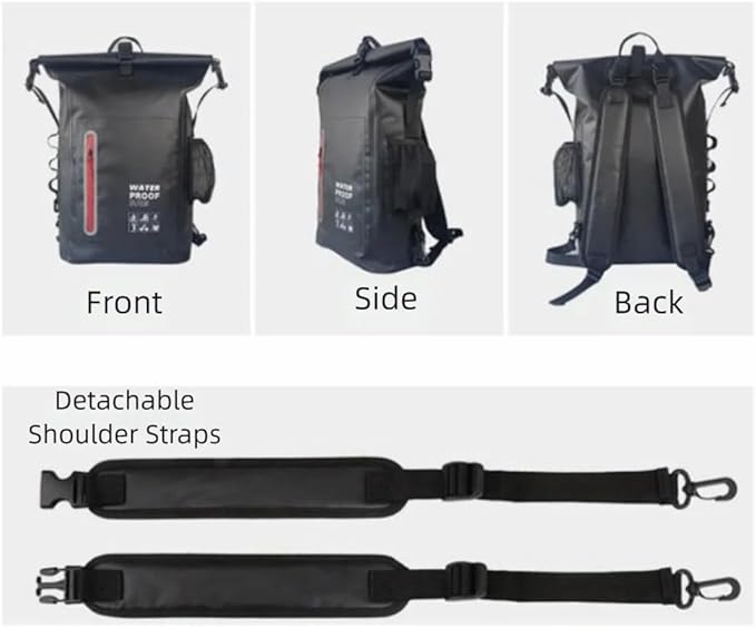 Dry Bag Waterproof Hiking 25L-Floating&ampLightweight Bags for men Backpack Boating FishingPaddle boardingCamping Kayaking(Green)