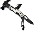 Hammer Multi-functional Tool 14 In 1 Kit for Car Emergency Camping Household (Hammer Bottle Opener Survival Camping Knife Hand Saw) Stainless Steel
