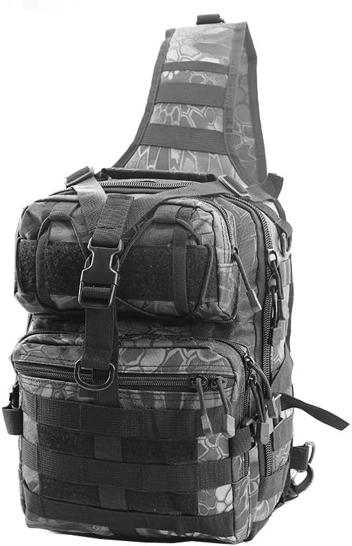 Outdoor Sports Hiking Sling Bag Shoulder Pack Camouflage Tactical Molle Chest Bag - Typhoon