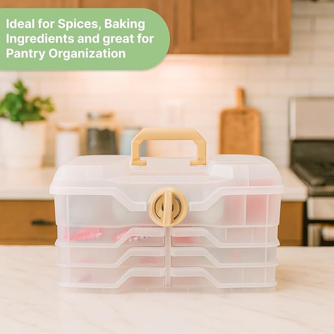 Best Kept | Kitchen Drawer Organizers | Plastic | Under Sink Organizer | Clear Bins For Organizing | Kitchen Storage Organization | Translucent White