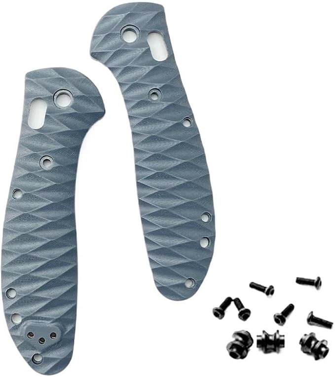 1 Pair G10 Scales Fits for Griptilian 551 CNC Handle Patch Blank DIY Replacement with 3 Sets Screws
