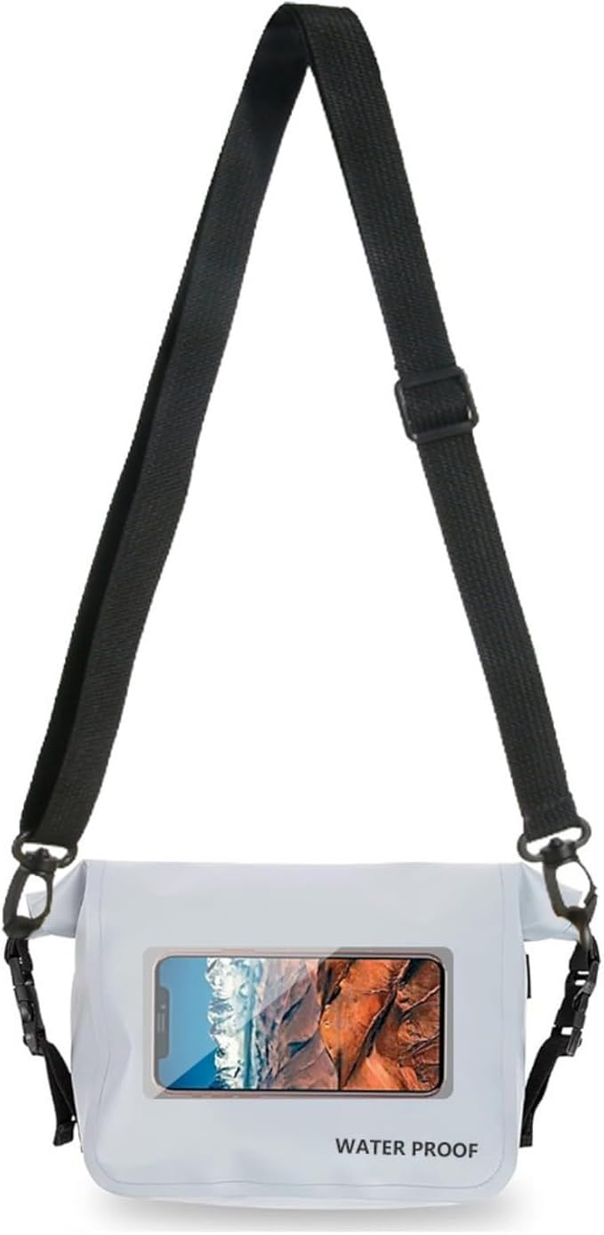 Large Capacity Lightweight PVC Dry Bag Casual Crossbody Bags for Hiking Beach Trip and Water Sports Gears Protecting Camping Dry Bag
