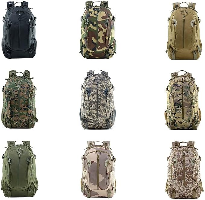 Tactical Backpack Military Molle Hiking 20-35L camouflage tactical hiking mountaineering sports outdoor jungle digital color