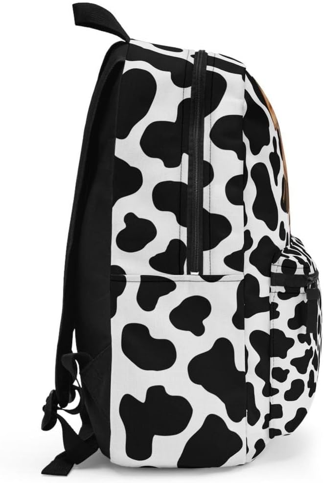 Cow Print Bookbag/Western Coquette Backpack/BOHO Western Travel bag/Cow Lover Laptop Bag