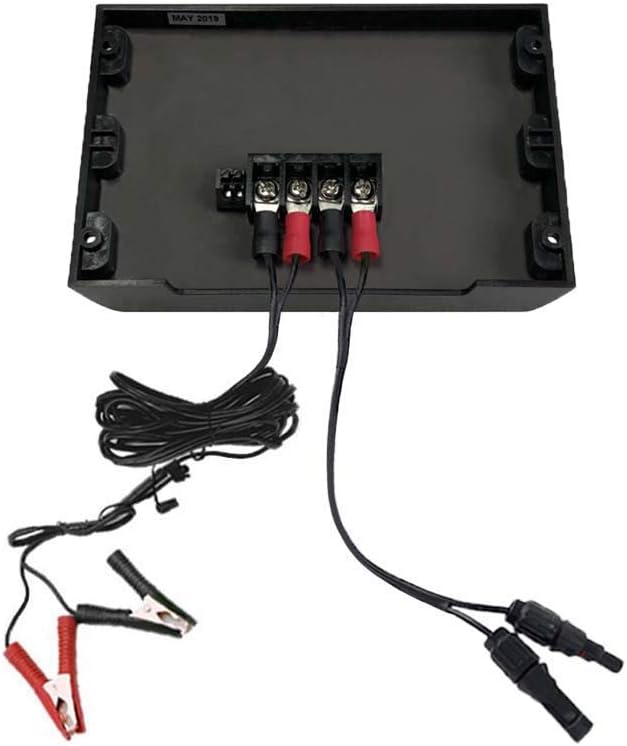ACOPOWER ProteusX 20A 12V Waterproof Charge Controller with Alligator Clips and Solar Connectors