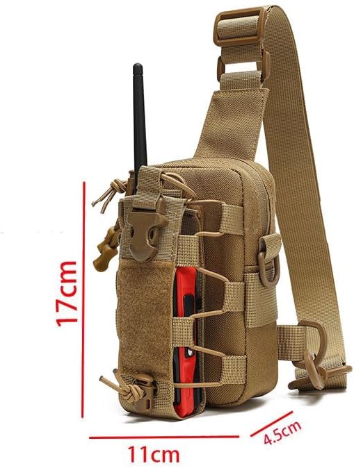 Outdoor Sports Hiking Sling Bag Shoulder Pack Camouflage Tactical Molle Chest Bag - Green