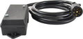 Conntek 10110-048BX Overall 4FT 7-Way Plug Inline Trailer Cord with 7-Gang Junction BoxBlack