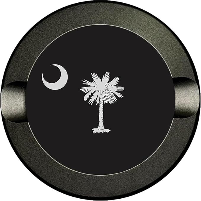 Buzz &amp Heaters Metal Container for Zyn | Metal Can with USA &amp American Flags | South Carolina