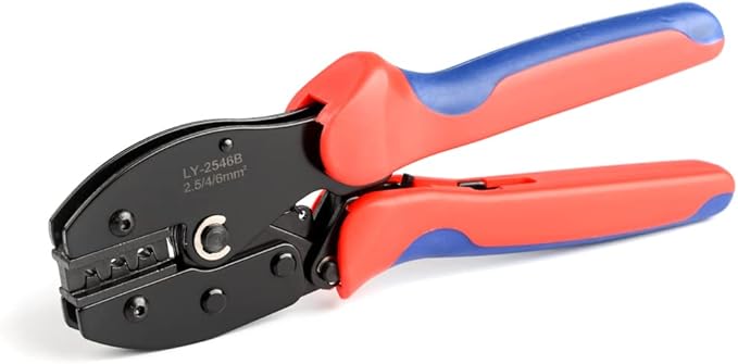 iCrimp Solar PV Panel Crimping Tool Kit c/w Solar Connector Crimper works for AWG14-102.5/4/6mm² Solar Connectors Wire Cable Cutter Solar Spanner Wrench All in One Oxford Bag