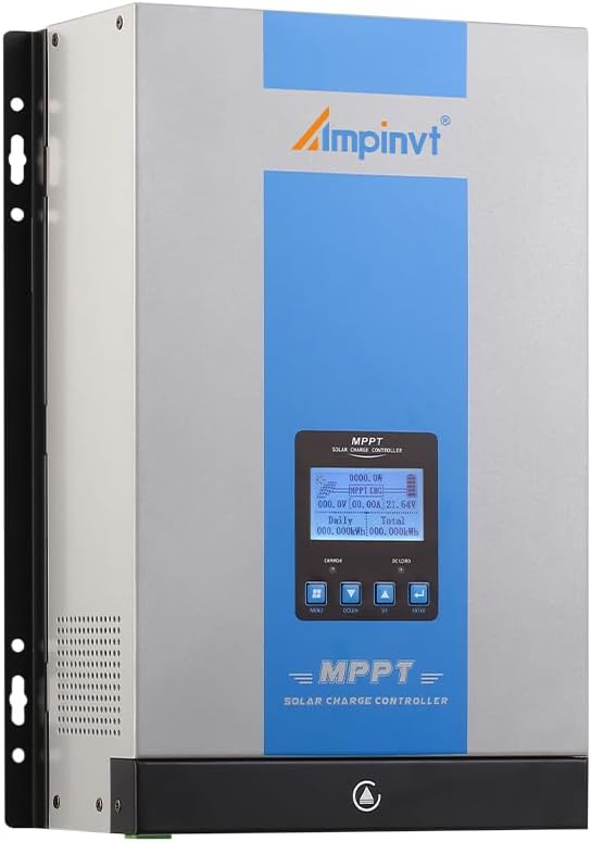 Ampinvt 120A MPPT Solar Charge Controller 12V 24V 36V 48V Battery System AutoMax Input 150V PV Solar Panel Regulator fit for Gel Sealed Flooded and Lithium Battery