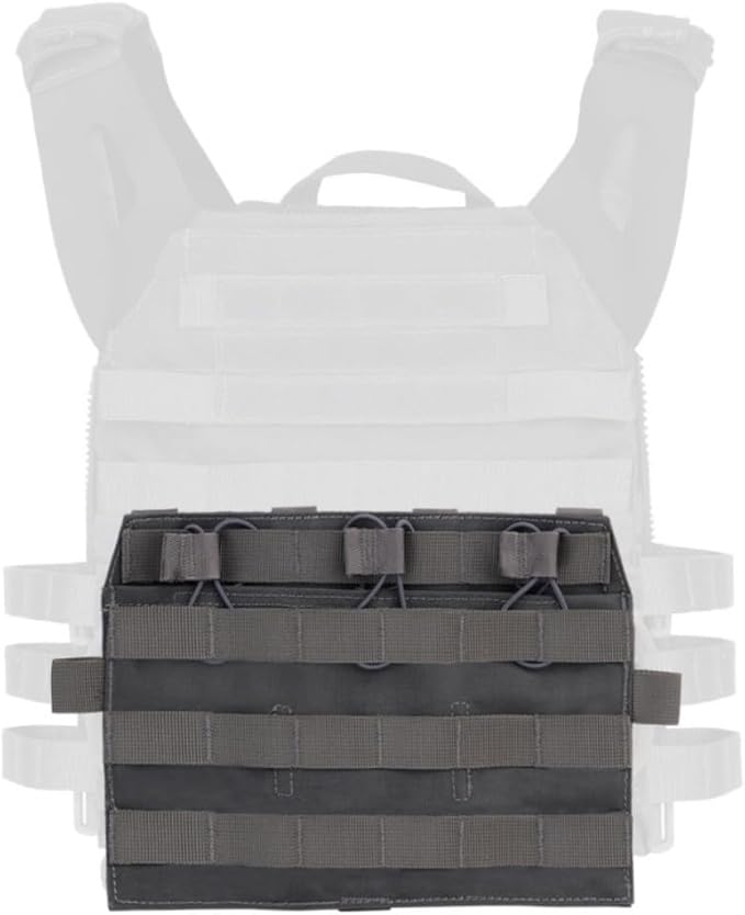 ACEXIER Military Tactical Chest Bag Backpack Adjustable Men Multi-Functional Molle Tool Pouch Shoulder Bag (Grey)
