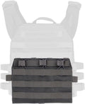 ACEXIER Military Tactical Chest Bag Backpack Adjustable Men Multi-Functional Molle Tool Pouch Shoulder Bag (Grey)