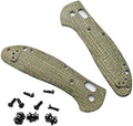 1 Pair Micarta Scales Replacement Fits for Griptilian 551 CNC Handle Patch with with 3 Sets Screws