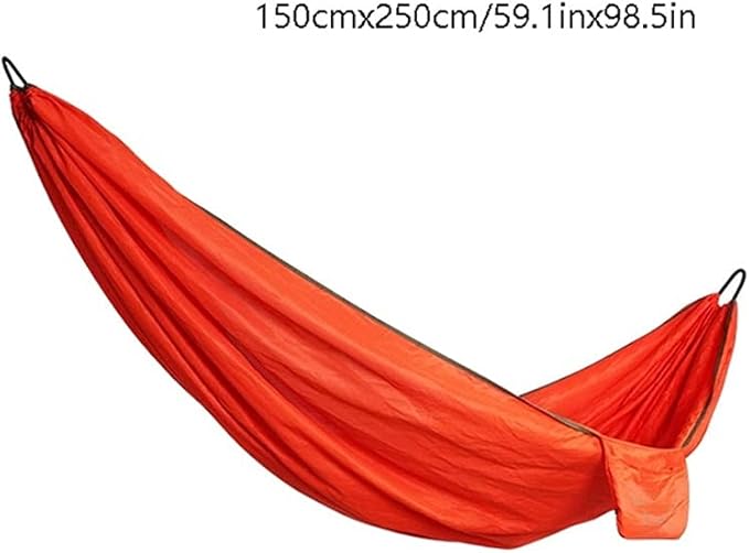 Portable Hammock Portable Hammock Swing Bed Single Patio Hammocks Hanging Camping Bed for Beach Garden Backyard for Backpacking Beach (Color : Orange)