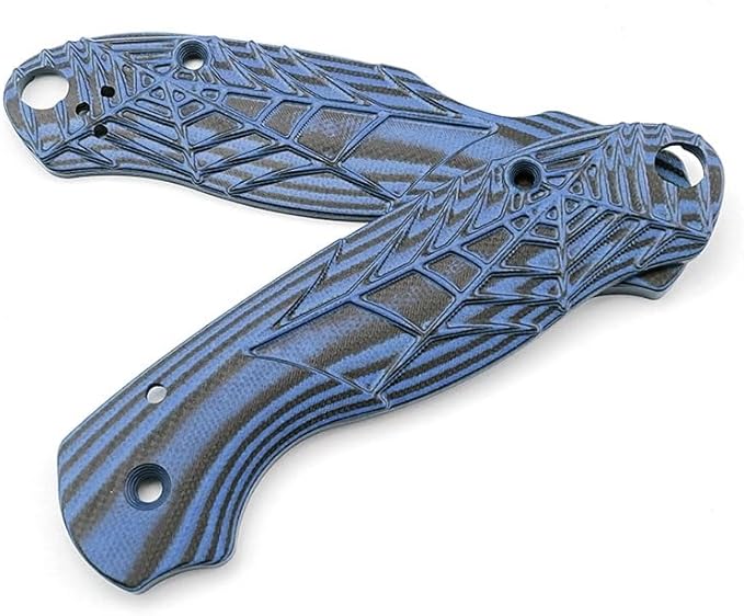 1 Pair G10 Scales Handle Fits for C223 Para 3 Custom Handle Patch in Black and Blue DIY Making Replacement Accessory