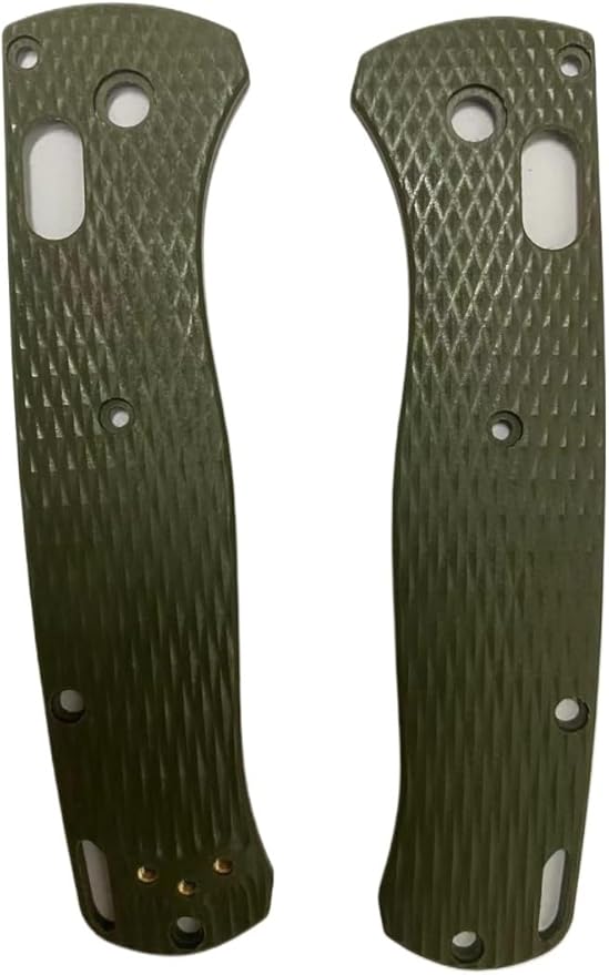 1 Pair Custom G10 Scales Handle Fits for Bugout 535 DIY Making Accessory Olive Green Handle Patch Replacement