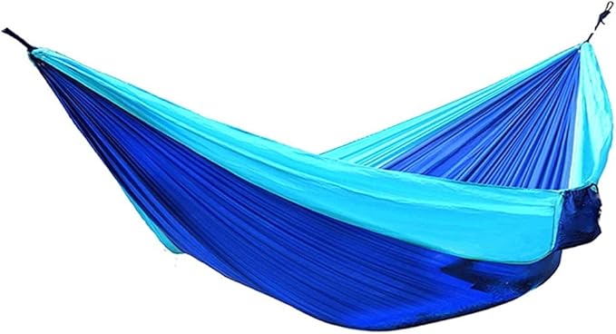 Portable Hammock Hammock Double &amp Single Portable Hammock Lightweight Nylon Parachute Hammocks Camping Accessories Gear for Backpacking Beach (Color : H/Single)