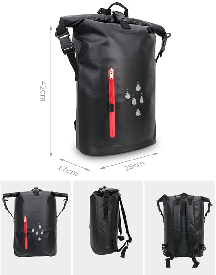 Floating Waterproof Dry Bag 25L Roll Top Sack Keeps Gear Dry for Kayaking Rafting Boating Swimming Camping Hiking Beach Fishing