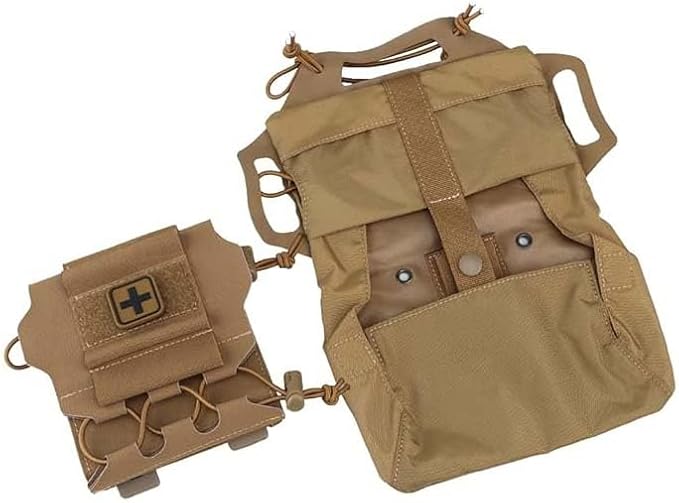 Molle Medical IFAK Pouch First Aid Kit Pack Two-Piece System Medical Roll and Carrier Supply Holder