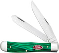 Case XX WR Pocket Knife Trapper Kirinite Green Pearl Item #24410 (10254 SS) Length Close: 4 1/8 inches