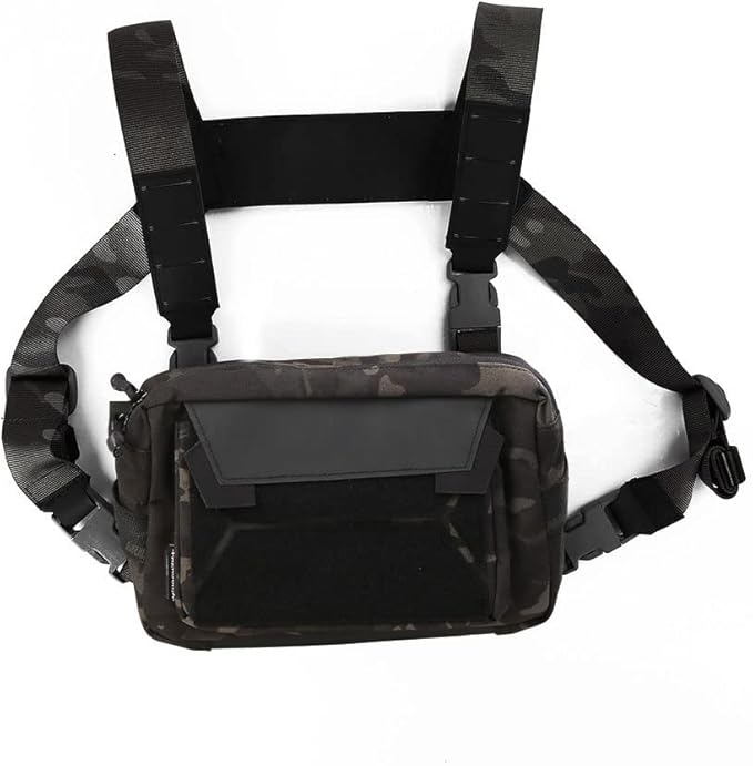 PAZAGUILA Action Chest BagUtility Chest Pack H-harness Bag Laser Molle Cutting and Elastic Magazine Inner Pouch Design